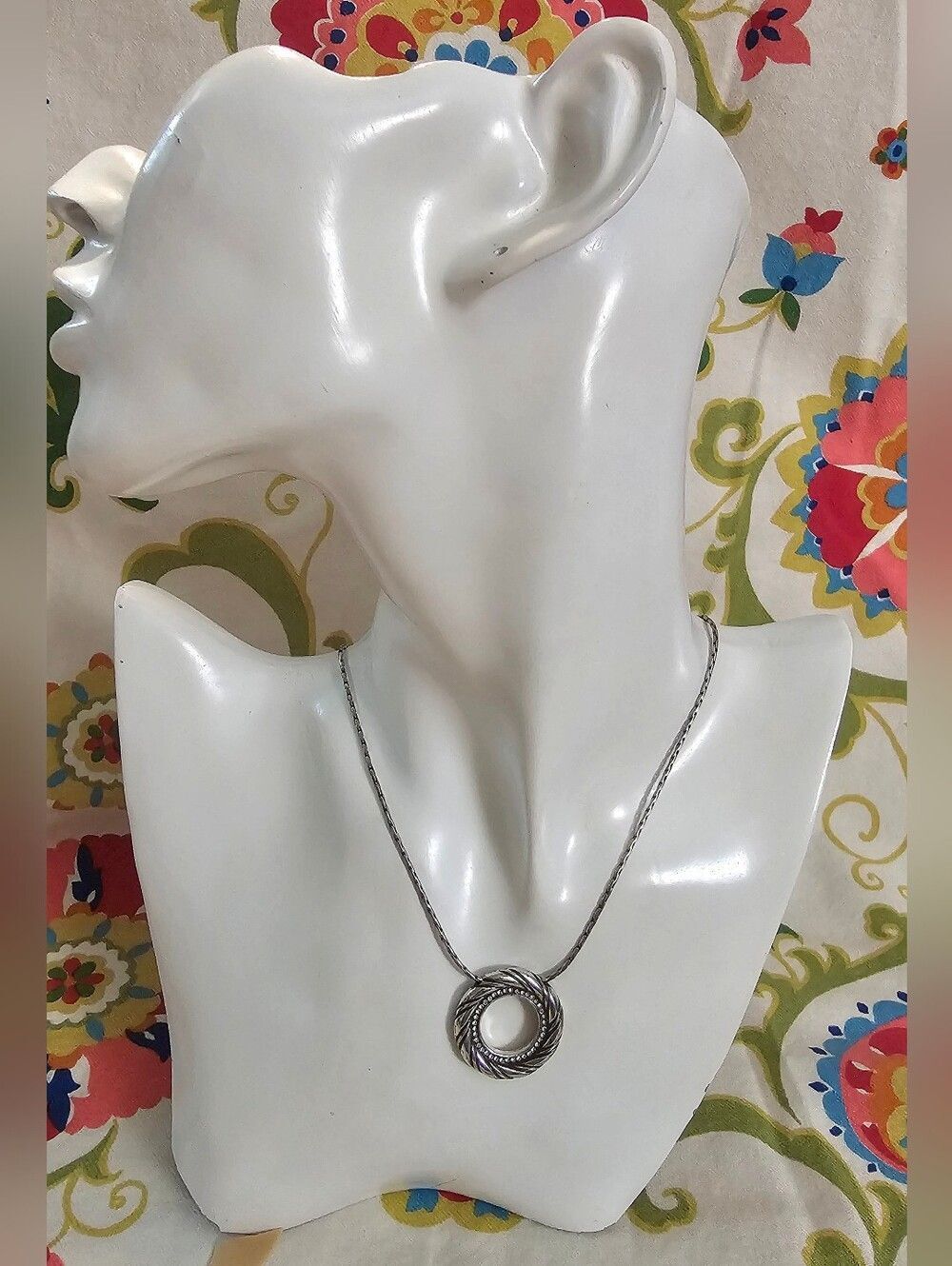Brighton Inner Circle/Reversible 2 Tone Pendant Necklace - Retired